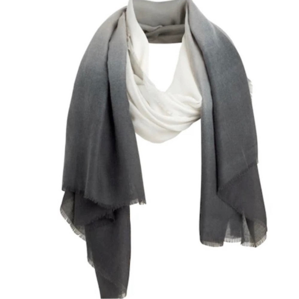 Carly Cushnie Grey Horizon Ombré Scarf